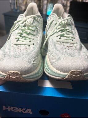 Hoka One One Women's Mint Green Athletic Running Shoes
